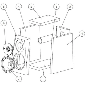 Spirit Wind Speaker kit CAD Drawing
